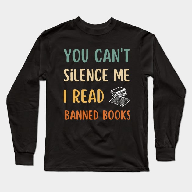 I read banned books T Shirt readers reading gift Long Sleeve T-Shirt by Emouran